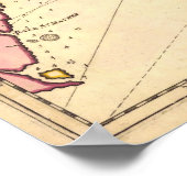 1683 South Carolina Karte Poster (Ecke)