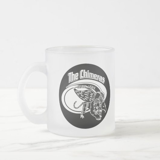 1684 Tasse für Mattiertes Schwarzes Logo - 2 Größe (Links)