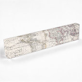1685 Bormeester Map of the World Namensplakette
