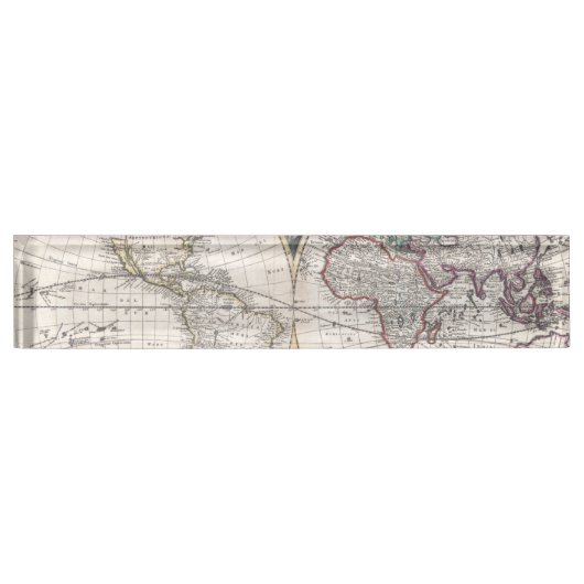 1685 Bormeester Map of the World Namensplakette (Vorderseite)