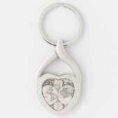 1685 Bormeester Map of the World Schlüsselanhänger (Vorderseite)