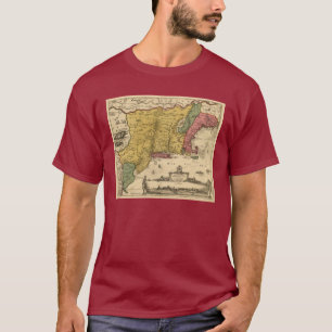 1685 Karte - neues Belgien, die neue Welt, T-Shirt