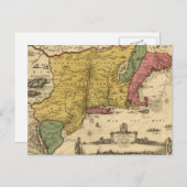 1685 Karte - New Belgien, The New World, New Engla (Vorne/Hinten)