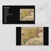 1685 Karte - New Belgien, The New World, New Engla (Vorne/Hinten)