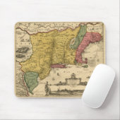 1685 Map - New Belgium, The New World, New England Mousepad (Mit Mouse)