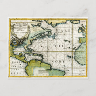 1691 Atlantische Schönheitskarte Postkarte
