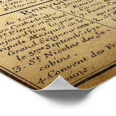 1691 Französische Karte der Stadt Kamianets Podils Poster (Ecke)