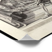 1691 Künstlerische Anatomie Skelette Kunst drucken Poster (Ecke)