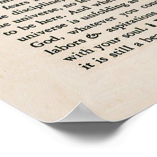 1692 - Desiderata Poster (Ecke)