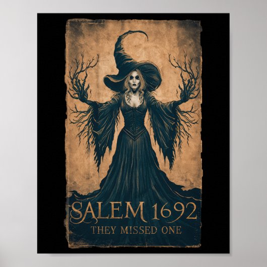 1692 fehlte ein Halloween-Feminist Hexentria Poster (Vorne)