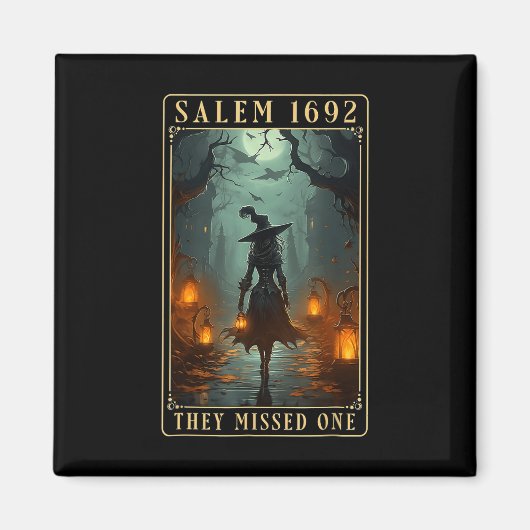 1692 fehlte eine Halloween-Hexe Magnet (Vorne)
