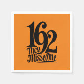 1692 versäumten sie eine Hexenmeistersaison, in de Serviette (Vorderseite)