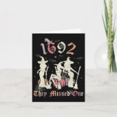 1692 versäumten sie einen Salem, den du ein Hallow Karte (Vorderseite)