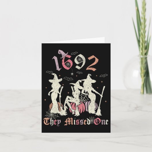 1692 versäumten sie einen Salem, den du ein Hallow Karte (Vorderseite)