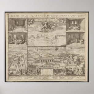 1699 Vertrag von Karlowitz Plan, Karte von Europa Poster