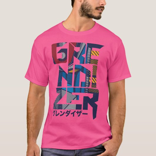 169 Grendizer-Schriftart T-Shirt (Vorderseite)