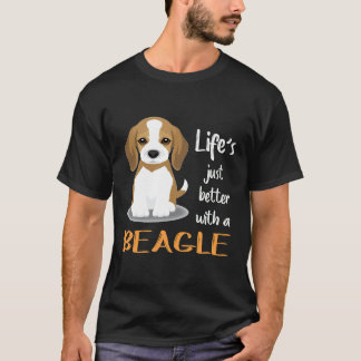 169 Leben einfach besser mit einem Beagle T-Shirt