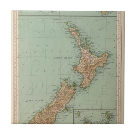 169 Neuseeland, Hawaii, Tasmanien Fliese (Vorderseite)