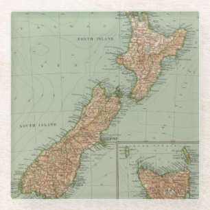 169 Neuseeland, Hawaii, Tasmanien Glasuntersetzer