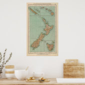 169 Neuseeland, Hawaii, Tasmanien Poster (Küche)