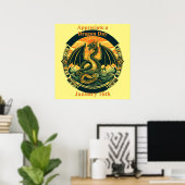 16.01. - Einen Drachentag schätzen Poster (Heimbüro)