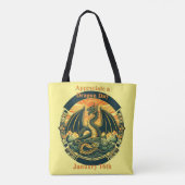16.01. - Einen Drachentag schätzen Tasche (Rückseite)