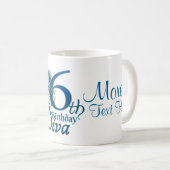# 16 - 16. Hochzeitstag oder 15. Geburtstag Kaffeetasse (VorderseiteRechts)