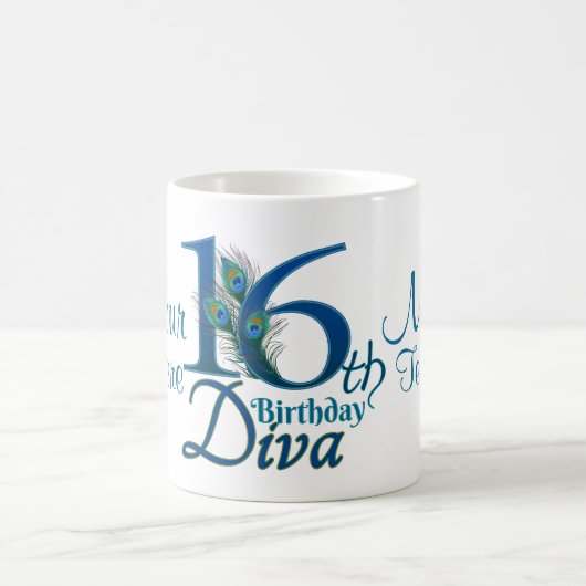 # 16 - 16. Hochzeitstag oder 15. Geburtstag Kaffeetasse (Mittel)