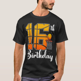 16. 16 Jahre alter Spieler Basketball T-Shirt