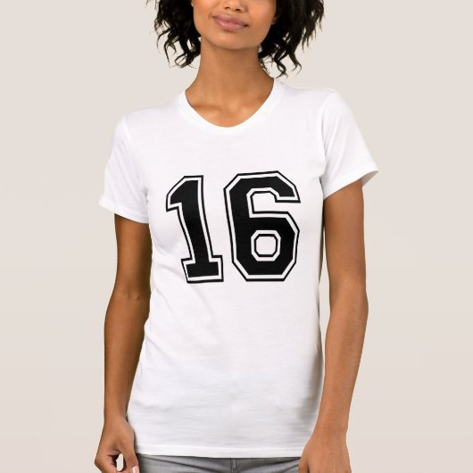 16 16 Varsity num T-Shirt (Vorderseite)