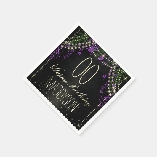 16. 18. 21. 30. 40. 50. 60. 70. Geburtstag Serviette (Ecke)