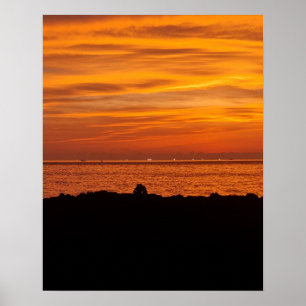 16×20 Jeju-Insel-Sonnenuntergang Korea Fotoabzug Poster