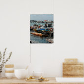 16×20 Udo Fischerboote Südkorea Fotodruck Poster (Küche)