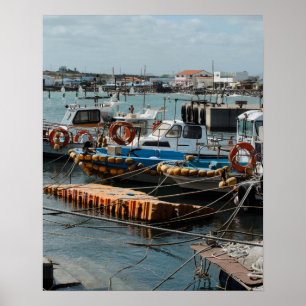 16×20 Udo Fischerboote Südkorea Fotodruck Poster