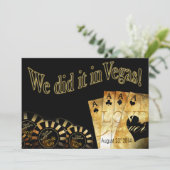 16:30 Gary & Katy Las Vegas Deluxe Wedding Einladung (Stehend Vorderseite)