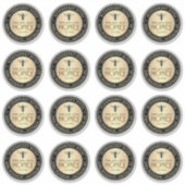 (16) 3" Glossy PVC Queen Bee Honey Mason Jar Label (Vorderseite)