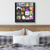 16 abgerundete Ecken FotoCollage oder Instagramm Leinwanddruck (Insitu (Schlafzimmer))