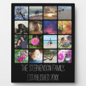 16 abgerundete Ecken Platz Foto Collage Fotoplatte (Vorderseite)