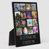 16 abgerundete Ecken Platz Foto Collage Fotoplatte (Seite)