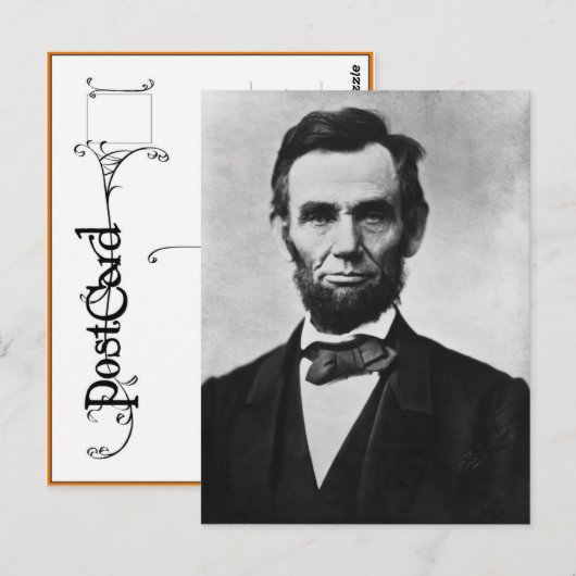 16 Abraham Lincoln Postkarte (Vorne/Hinten)