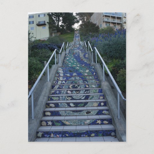 16. Avenue Tiled Steps Postkarte (Vorderseite)