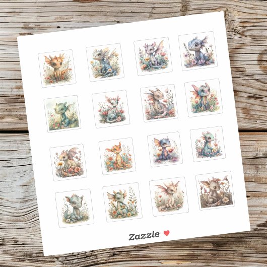 16 Babywappen mit Aufklebern für Blume Aufkleber