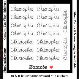 16 Benutzerdefinierte moderne 10/11 Buchstaben Nam Aufkleber