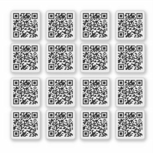 16 Benutzerdefinierter Qr-Code Entfernen von Aufkl Aufkleber (Vorderseite)