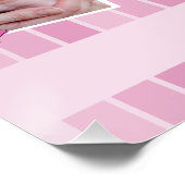 16 Bilder Collage Wertvoll Moments Pink Poster (Ecke)