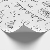 16- Birthday Packpapier Muster (Ecke)