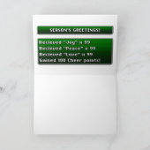 16-Bit-RPG-Schneemann Feiertagskarte (Innenseite)