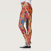 16 Bit Villain Orange Black Spritzer Leggings (Links)