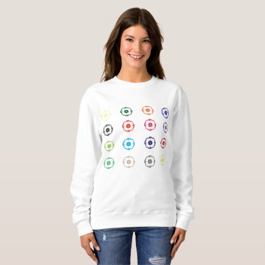 16 Blume Sweatshirt (Vorne ganz)