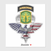 16. Brigade der Militärpolizei Im Flugzeug Aufkleber (Blatt)